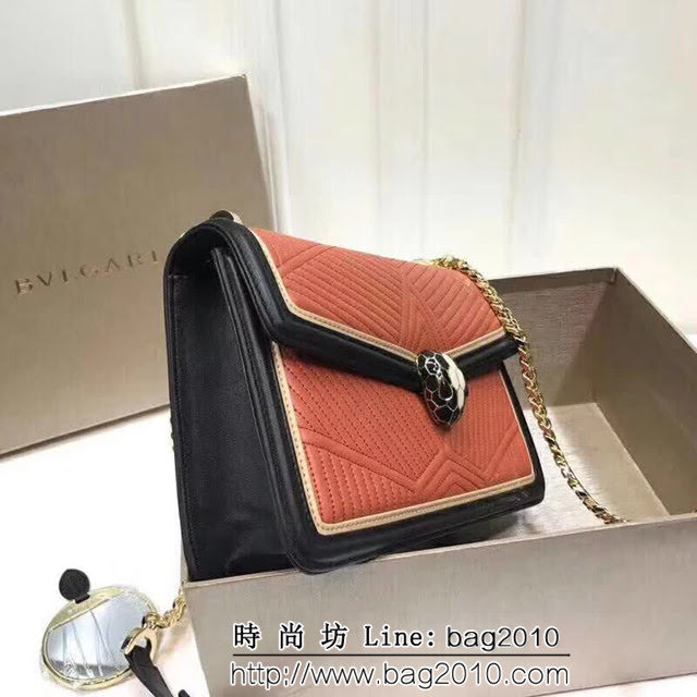 BVLGARI寶格麗 2018專櫃新型蛇頭包 蛇形繡線限定款 Serpenti Forever系列 286628 FYD1176